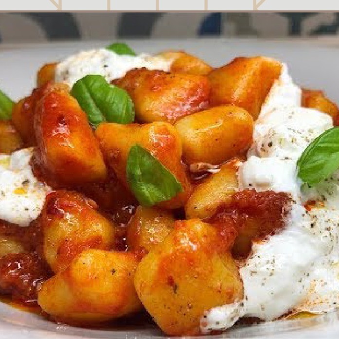 Gnocchi ciliegino e burratina