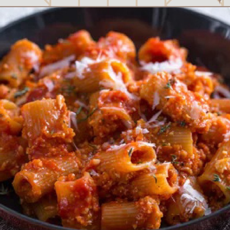 Maccheroni al ragù di suino