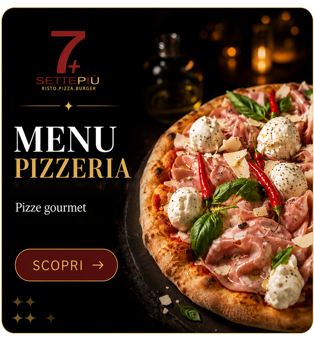 Menu Pizzeria Settepiù